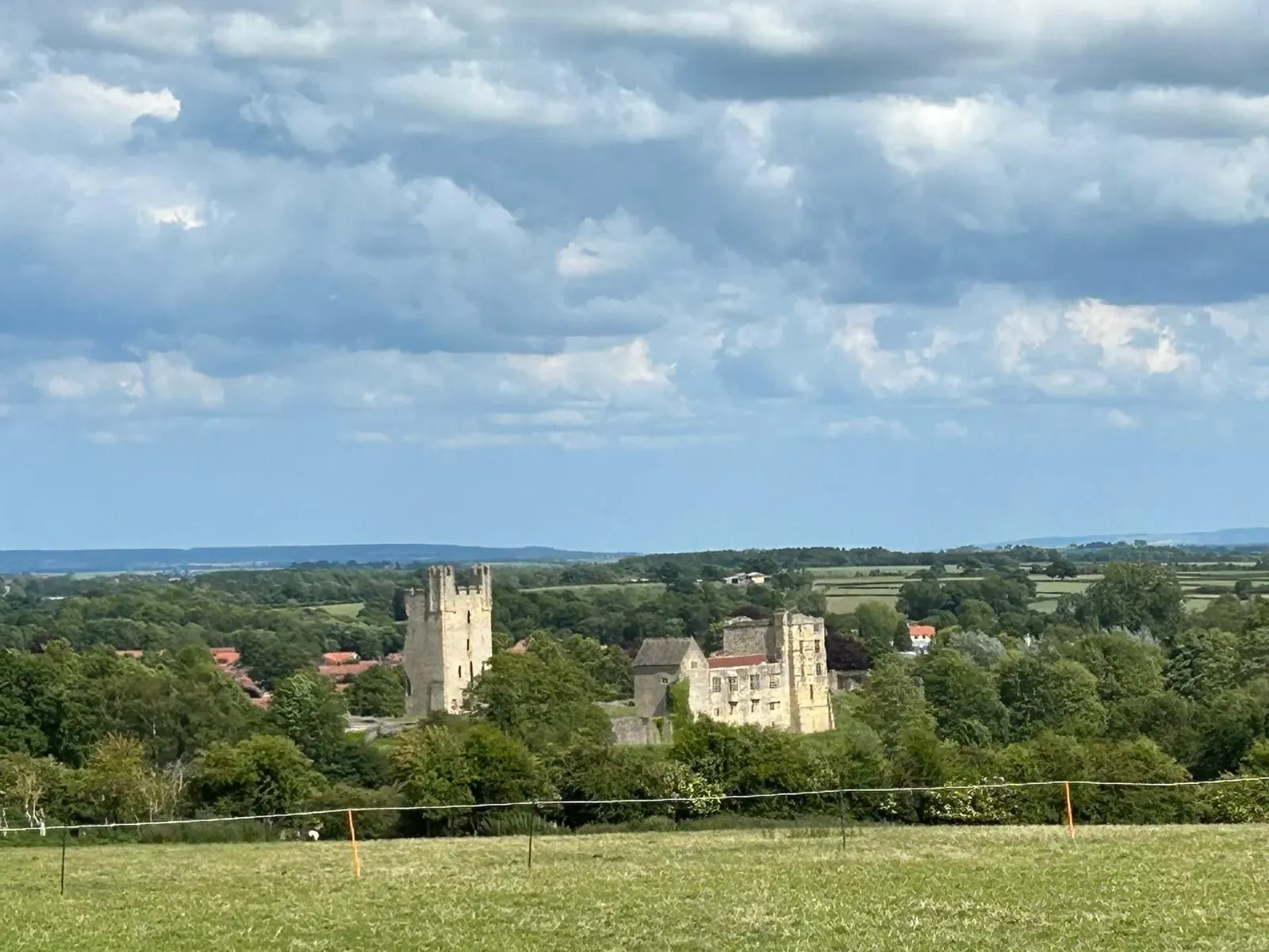 Helmsley Castle ruins on a private Yorkshire day tour